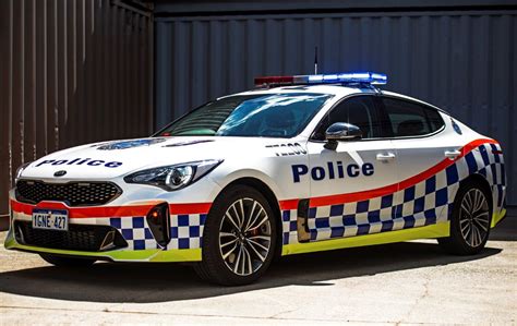 kia stinger police car australia