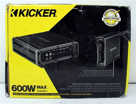 kicker 600 watt mono amp