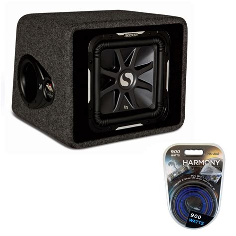 kicker loaded subwoofer enclosure