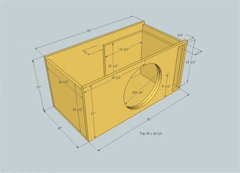 kicker subwoofer box dimensions