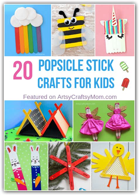 Kid Crafts With Popsicle Sticks