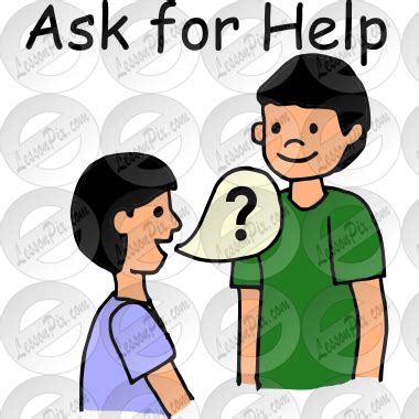 kid asking for help clipart