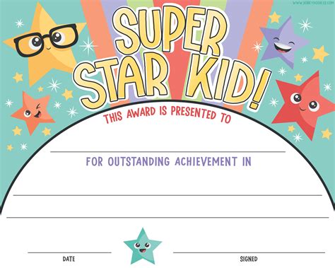 Free Custom Certificates for Kids Customize Online & Print at Home