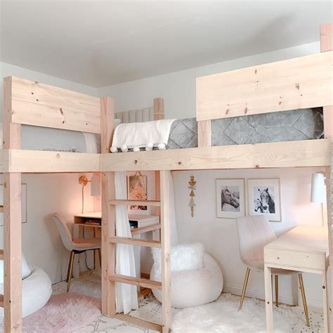 kid bedroom with loft bed