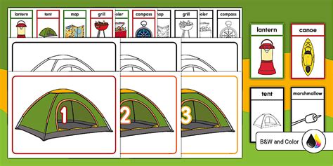 Kid Campground Setup Worksheet