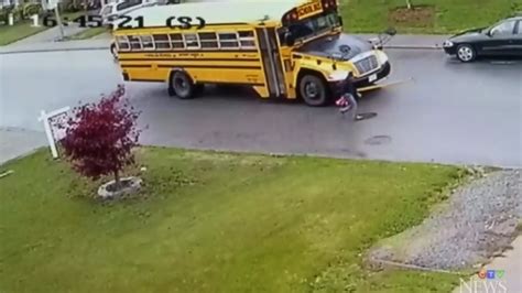 kid getting hit by bus