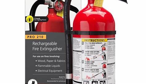 Kidde Fire Extinguisher Bracket Instructions For Use On 4 And 5 Lb