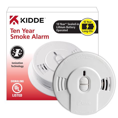Kidde i9010 10Yr Sealed Lithium Battery Operated Smoke Alarm Memory