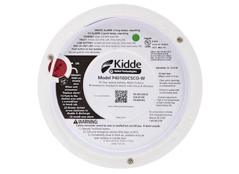 21027311 Kidde 21027311 P4010DCSCOW Lithium Battery Powered