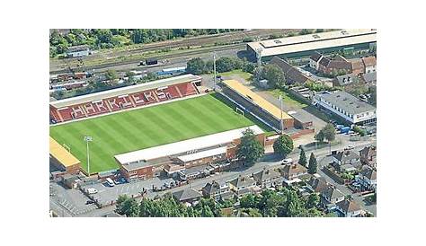Aerial view of Aggborough stadium Kidderminster Harriers