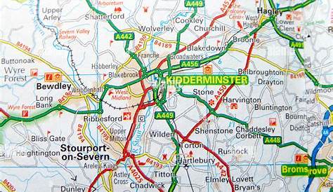 Map Kidderminster map of Kidderminster (DY10 1) and