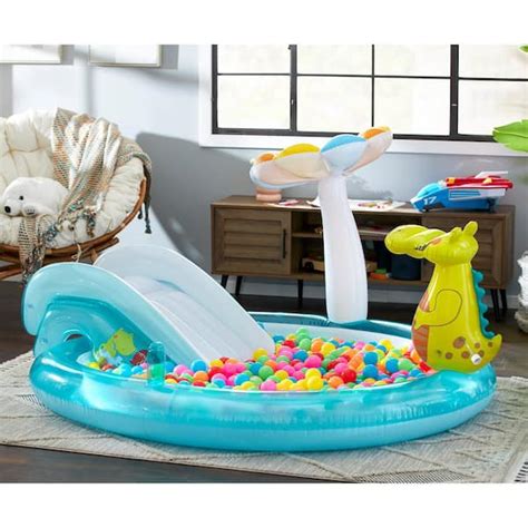Kiddie Inflatable Pool With Slide