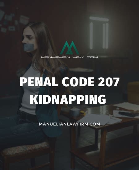 kidnapping penal code