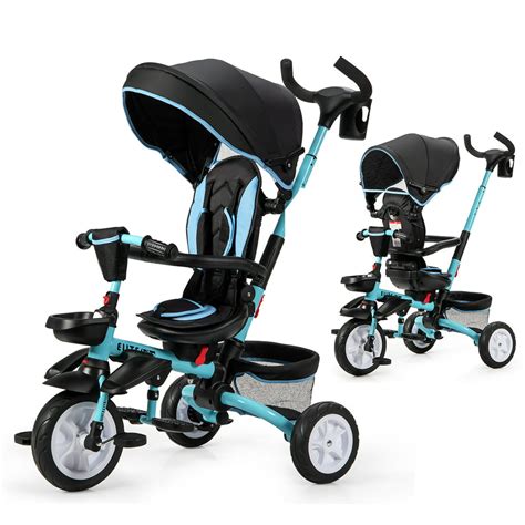 ClevrPlus Deluxe 3in1 Double Seat Bike Trailer Stroller Jogger for