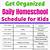 kids daily schedule printable homeschool pop veteran's day video