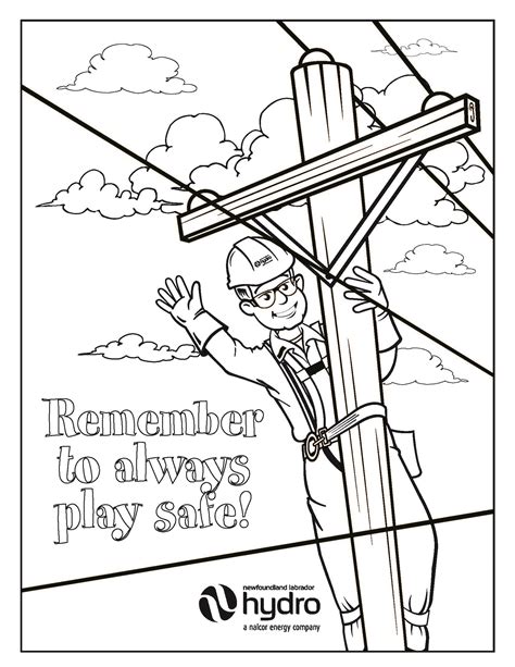 Electricity coloring pages to download and print for free
