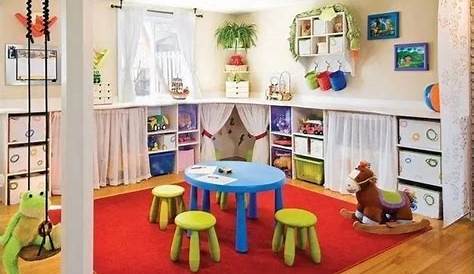 Kids Play Room Accesories Yellow Daycare s Indoor Area