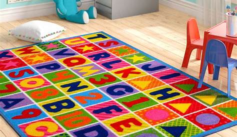 Kids Rug For Play Room Paco Home Children's Children's With Flowers