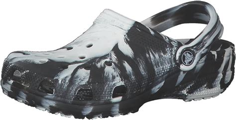 kids gray black and white crocs