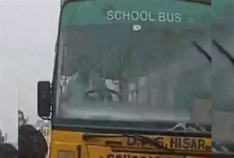 kids hit at school bus stop