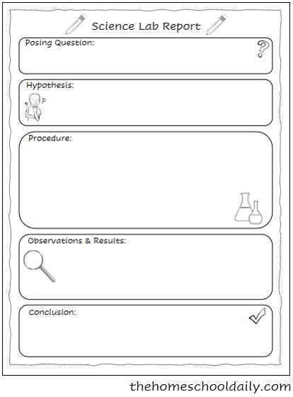 Kids Lab Notes Worksheet