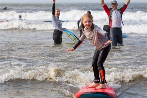 Kids Learning Surfing