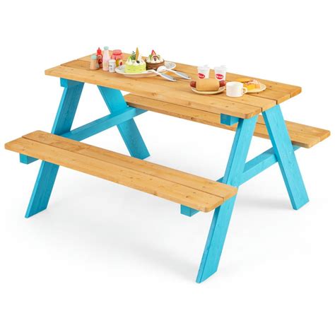 Little Tikes Backyard Picnic Table w/ Umbrella w/ Seating for Up to 8