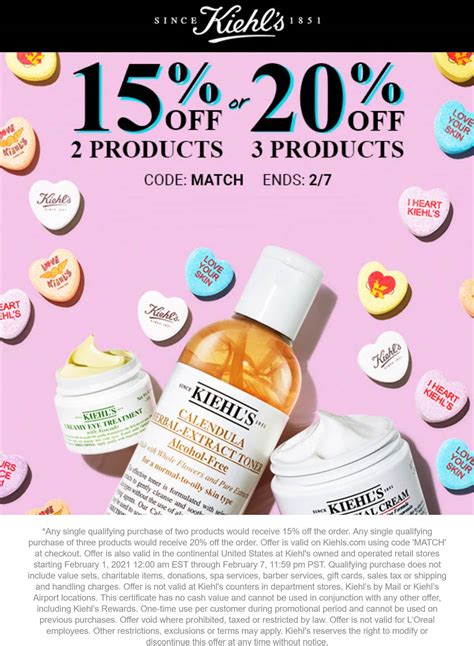 [March, 2021] 40 off sets & favorites online today at Kiehls kiehls