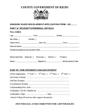 kilifi county bursary form