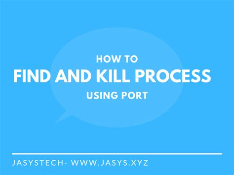 Kill Process With Port Mac