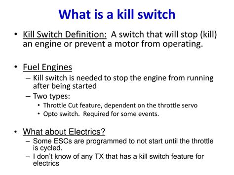 Kill Switch Meaning In Computer