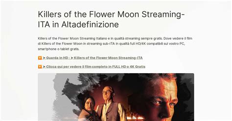 killers of the flower moon altadefinizione