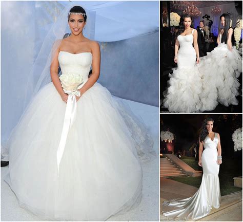 The most beautiful of Kim's three Vera Wang wedding dresses? Poll