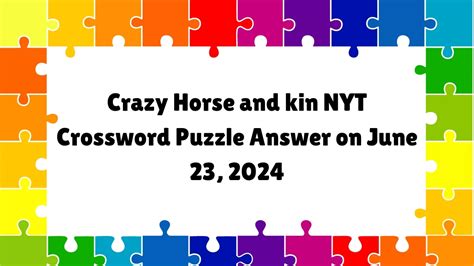 kin nyt crossword clue 4 letters