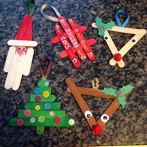 Kindergarten Popsicle Stick Christmas Crafts