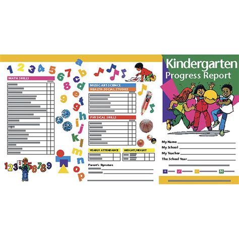 Kindergarten Progress Report Kindergarten