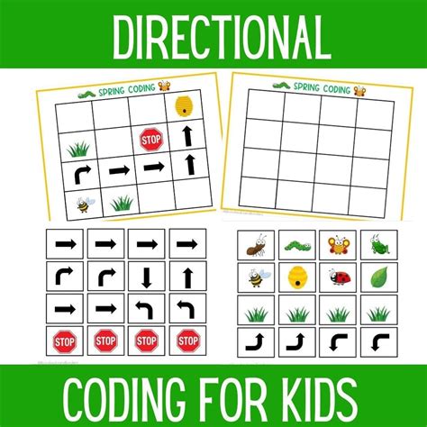 Kindergarten Coding Games Printable