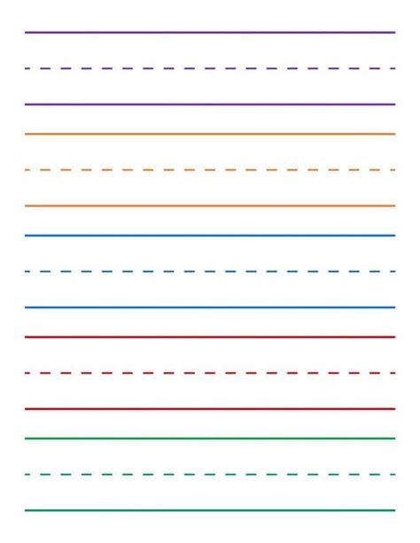 Kindergarten Lined Paper Printables
