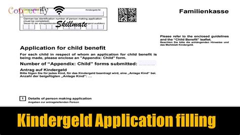 Kindergeld Basic Application in English PDF