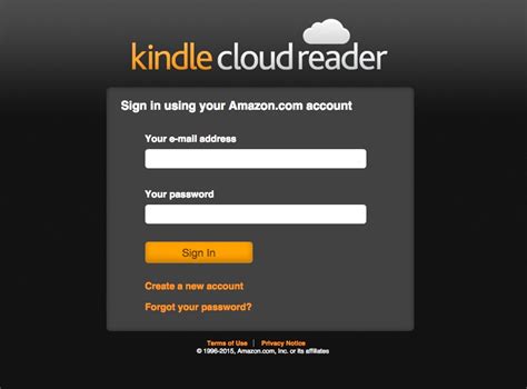 kindle cloud reader my library account