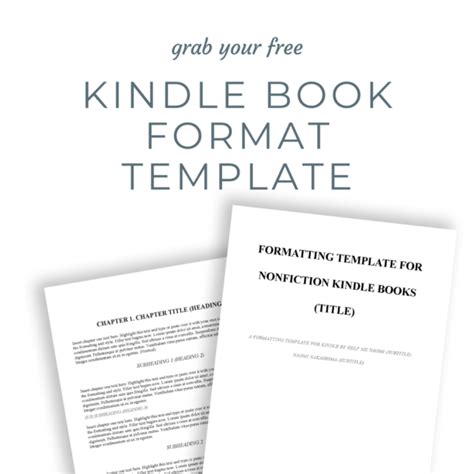 kindle publishing book templates