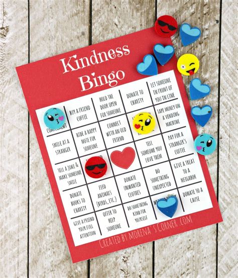 kindness bingo Morena's Corner