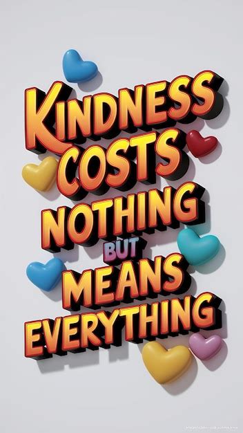 Kindness Costs Nothing