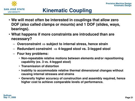 Kinematic Coupling Vs Mpc