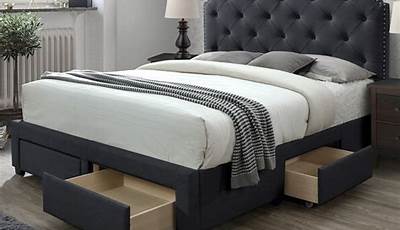 King Bed Frame With Headboard