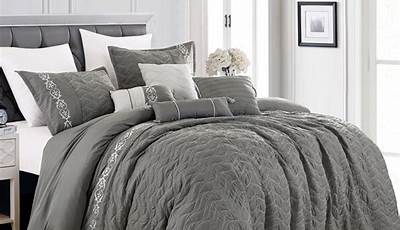 King Size Bedspread Grey