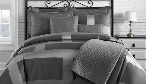 King Size Bedspread Grey