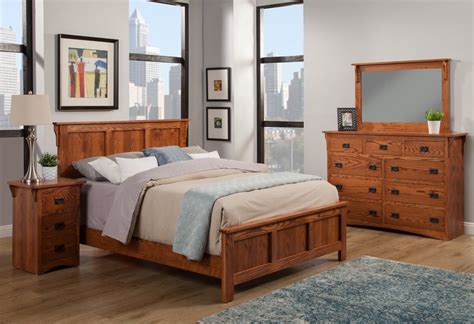 King Bed Set Oak