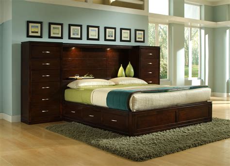 King-sized bed with built-in storage