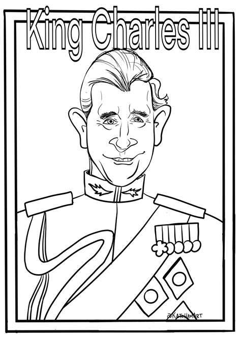 king charles coloring page